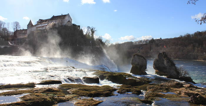 Rheinfall bei Niedrigwasser